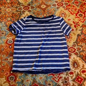 Dip stripe t shirt